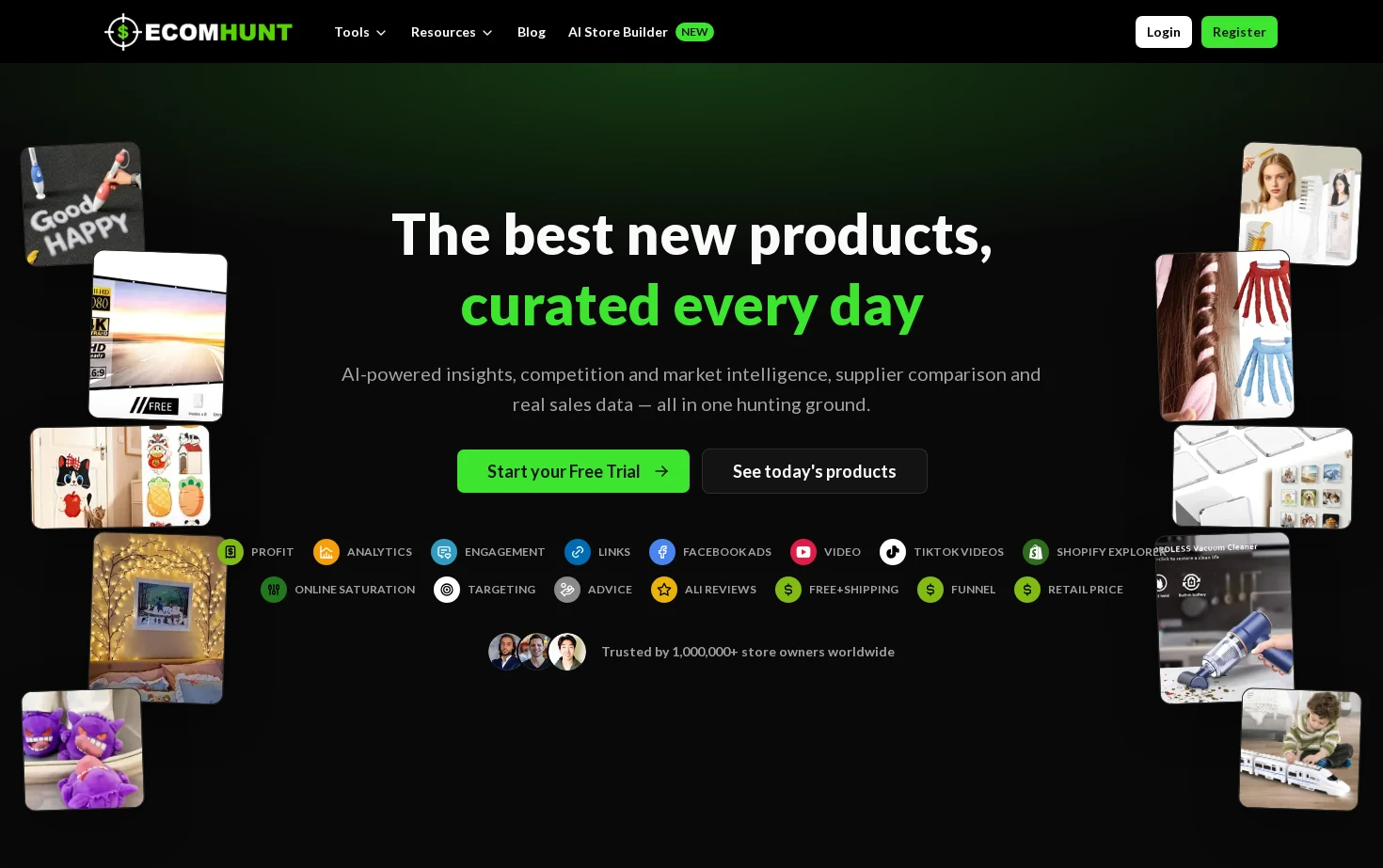 Ecomhunt 页面快照